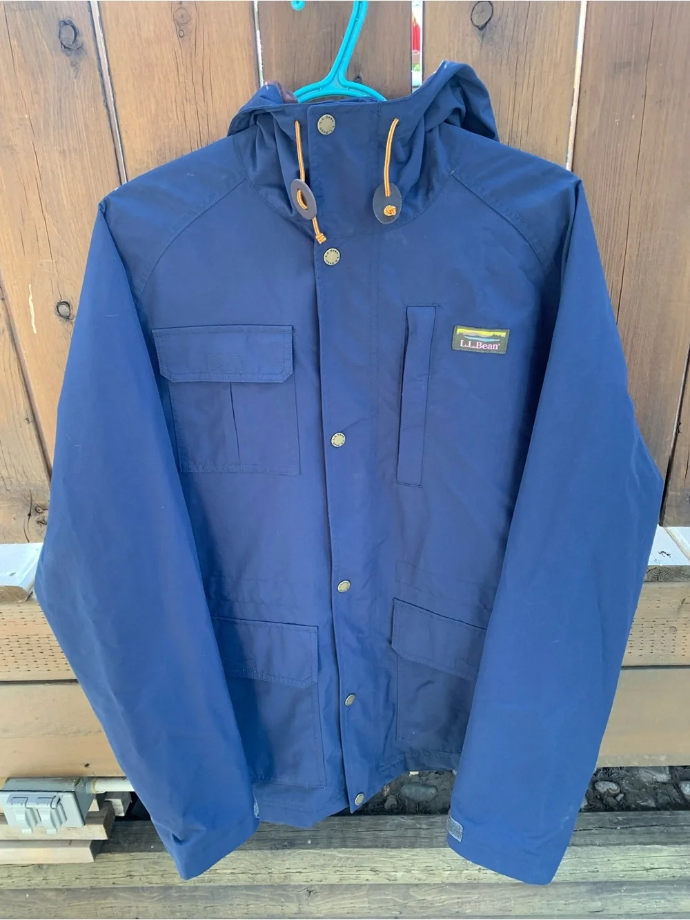 L.L. Bean Navy Classic Mountain Water-Resistant Jacket - Picture 2 of 8